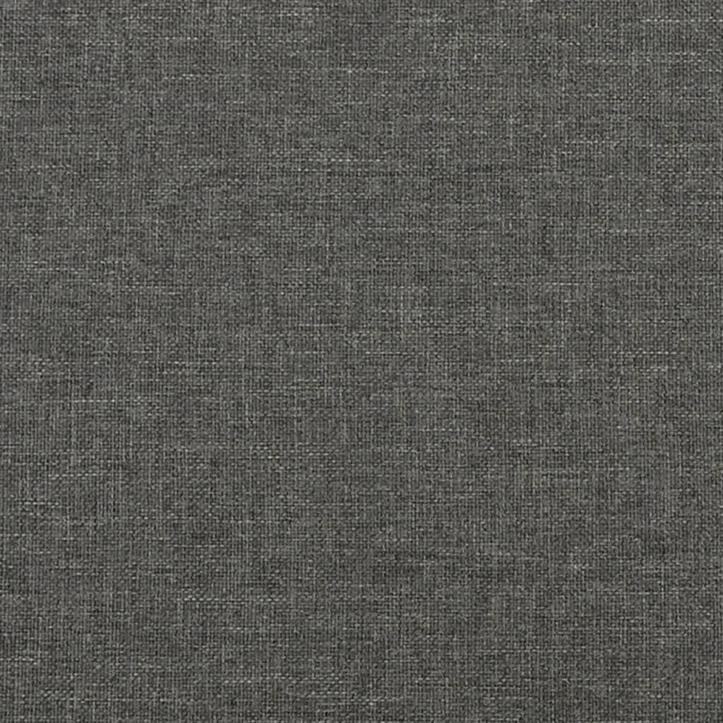 Cadru de pat, gri închis, 140 x 200 cm, material textil GartenMobel Dekor
