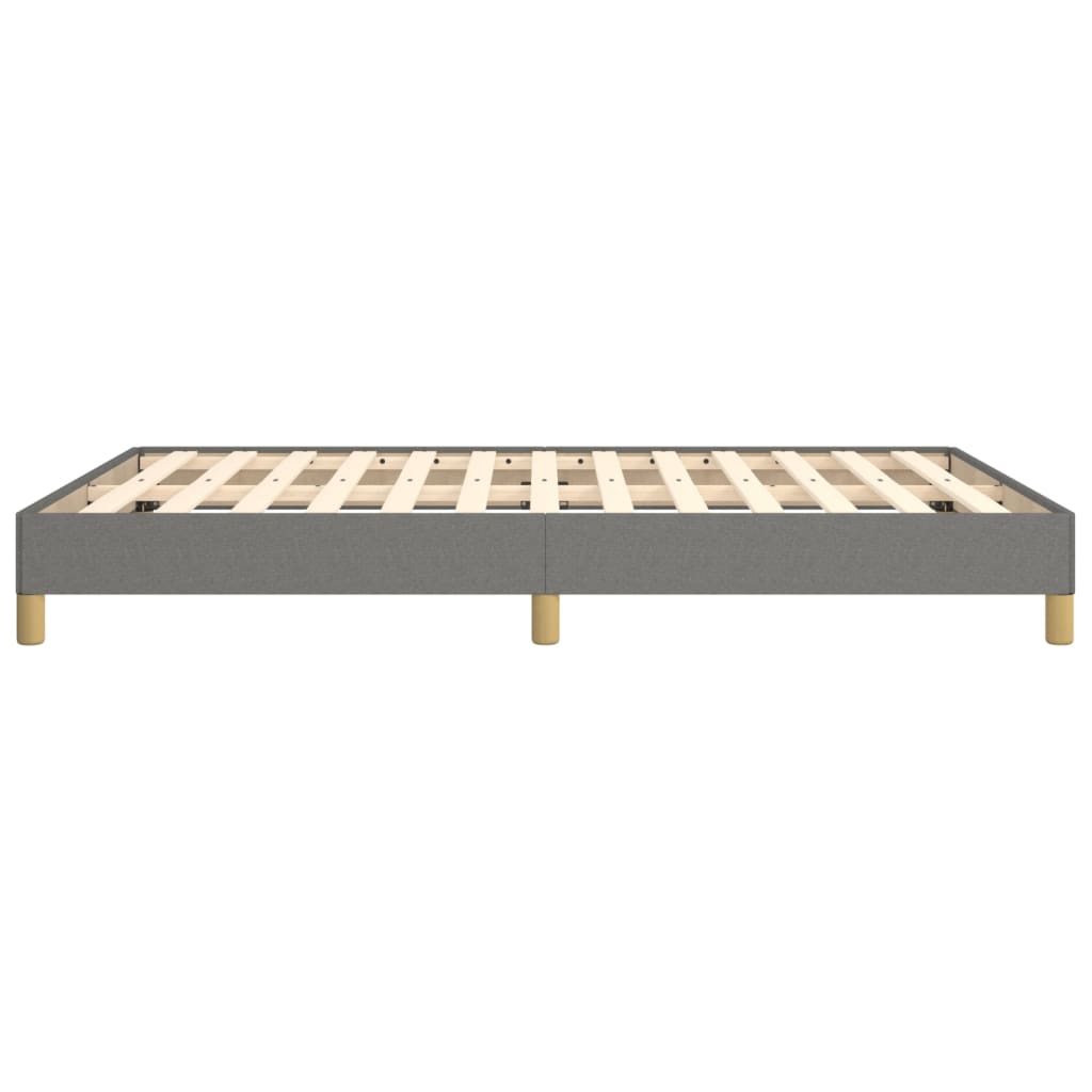 Cadru de pat, gri închis, 140x190 cm, material textil GartenMobel Dekor