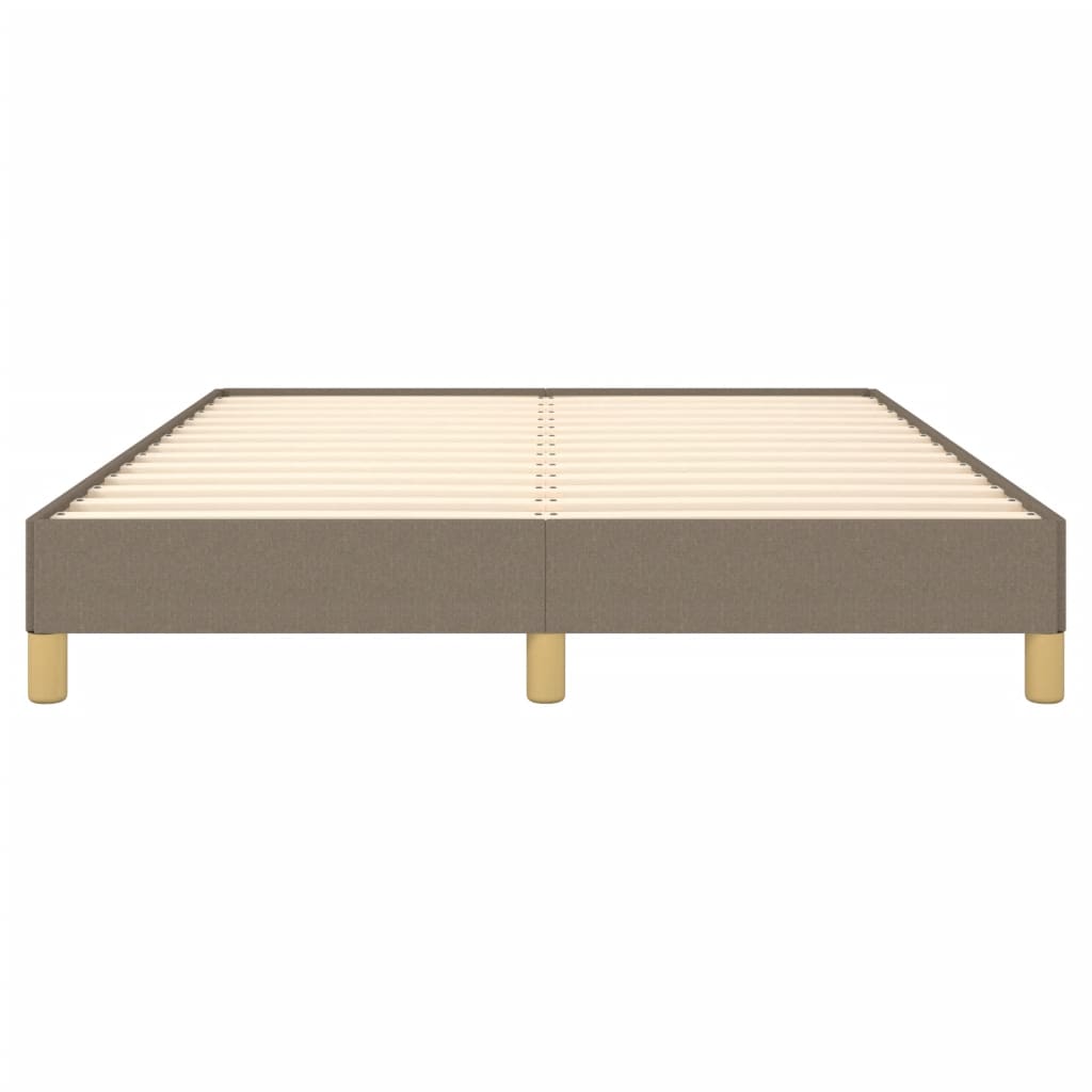 Cadru de pat, gri taupe, 140 x 200 cm, material textil GartenMobel Dekor