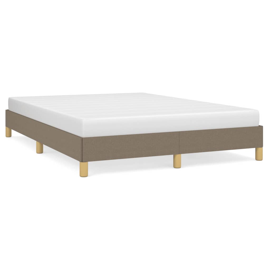 Cadru de pat, gri taupe, 140 x 200 cm, material textil GartenMobel Dekor