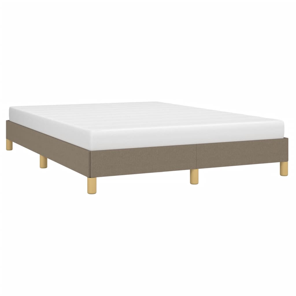 Cadru de pat, gri taupe, 140 x 200 cm, material textil GartenMobel Dekor