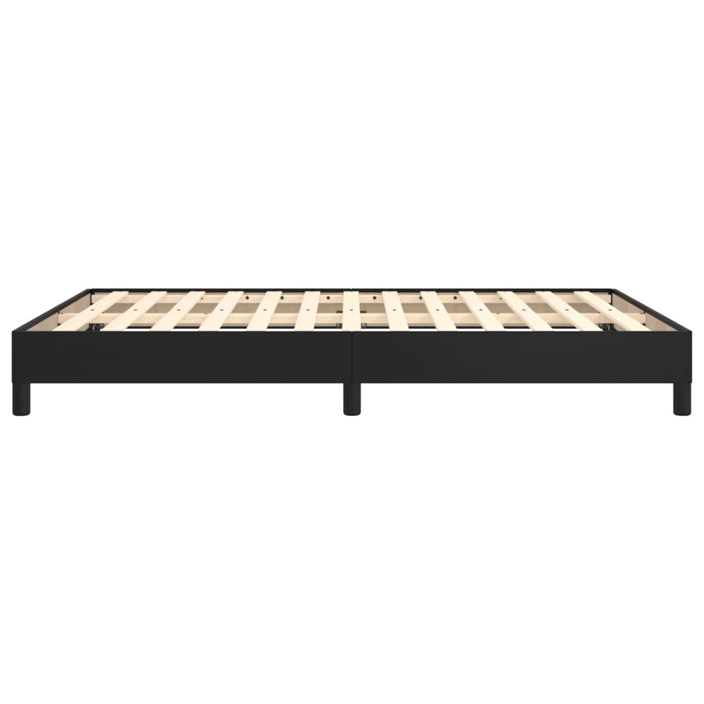 Cadru de pat, negru, 140x200 cm, piele ecologică GartenMobel Dekor