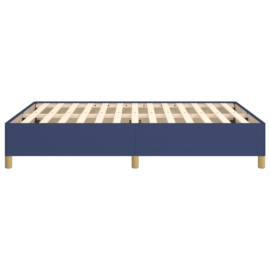 Cadru de pat, albastru, 140 x 200 cm, material textil GartenMobel Dekor