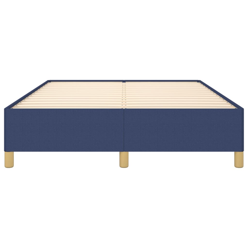 Cadru de pat, albastru, 140x190 cm, material textil GartenMobel Dekor