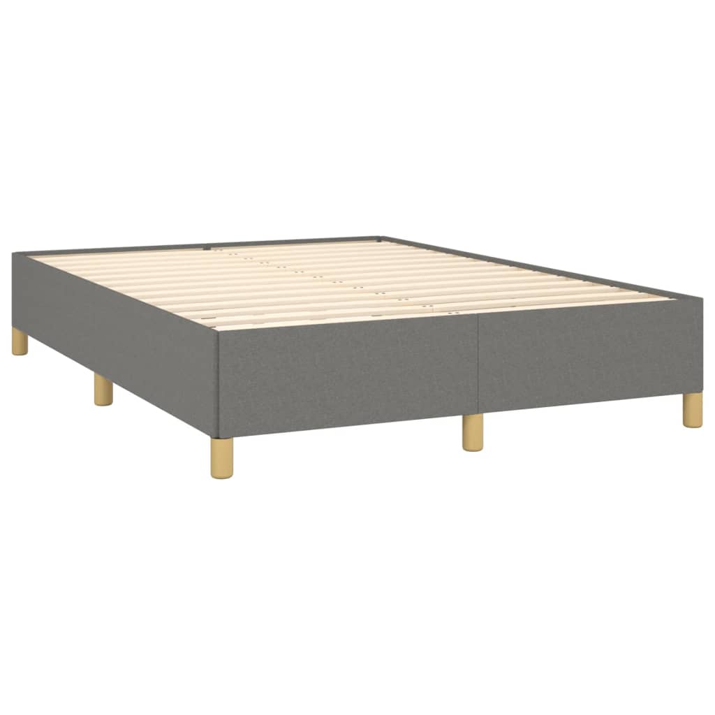 Cadru de pat, gri închis, 140 x 200 cm, material textil GartenMobel Dekor