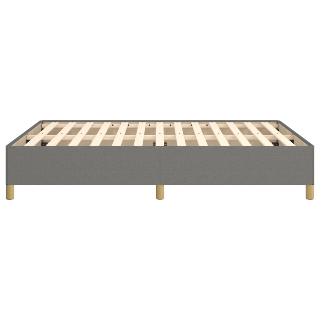 Cadru de pat, gri închis, 140x190 cm, material textil GartenMobel Dekor