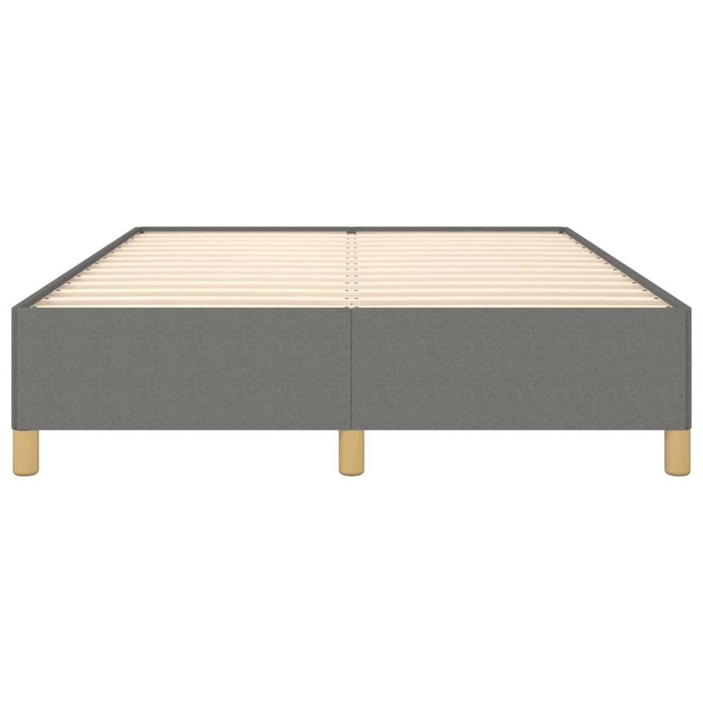 Cadru de pat, gri închis, 140x190 cm, material textil GartenMobel Dekor
