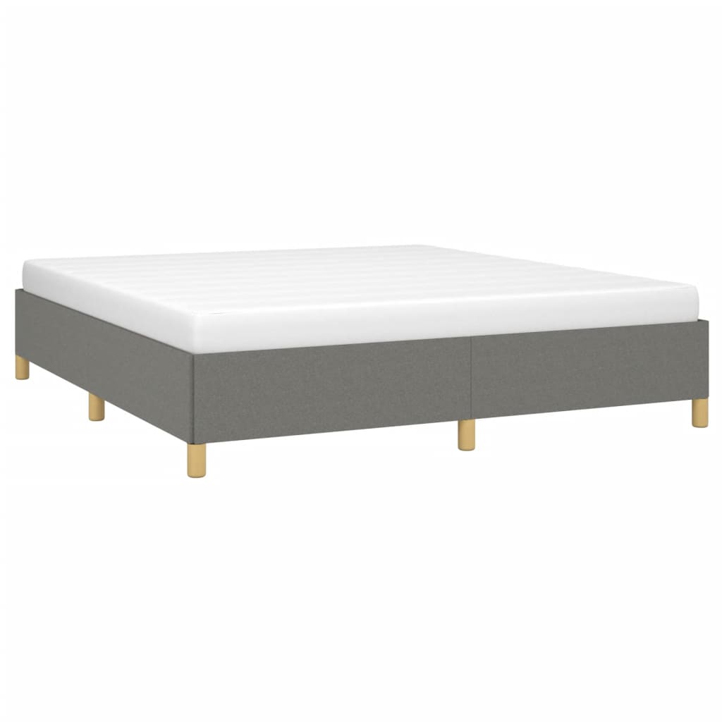 Cadru de pat, gri închis, 160 x 200 cm, material textil GartenMobel Dekor