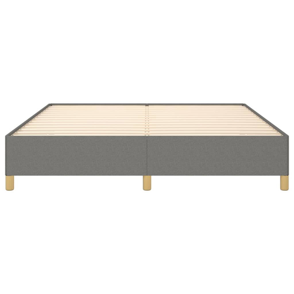 Cadru de pat, gri închis, 180 x 200 cm, material textil GartenMobel Dekor