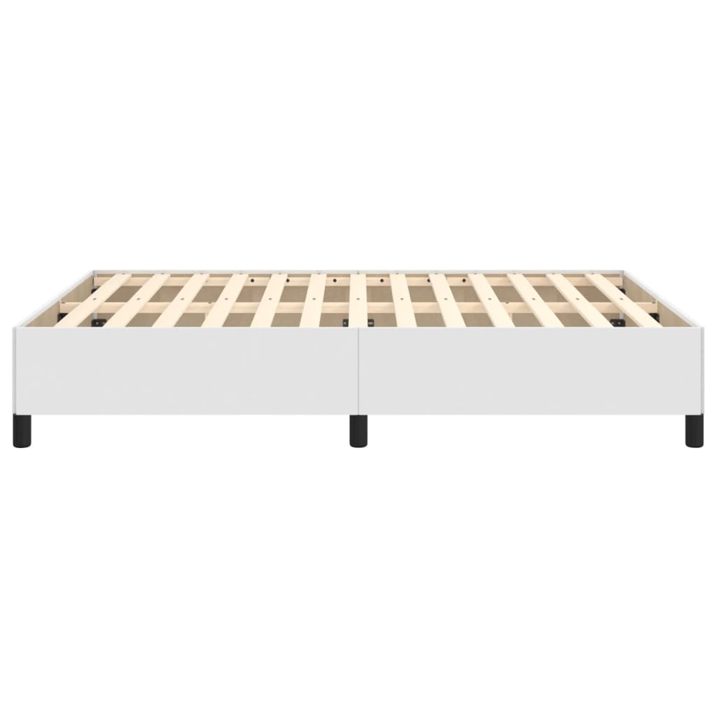 Cadru de pat, alb, 140x200 cm, piele ecologică GartenMobel Dekor