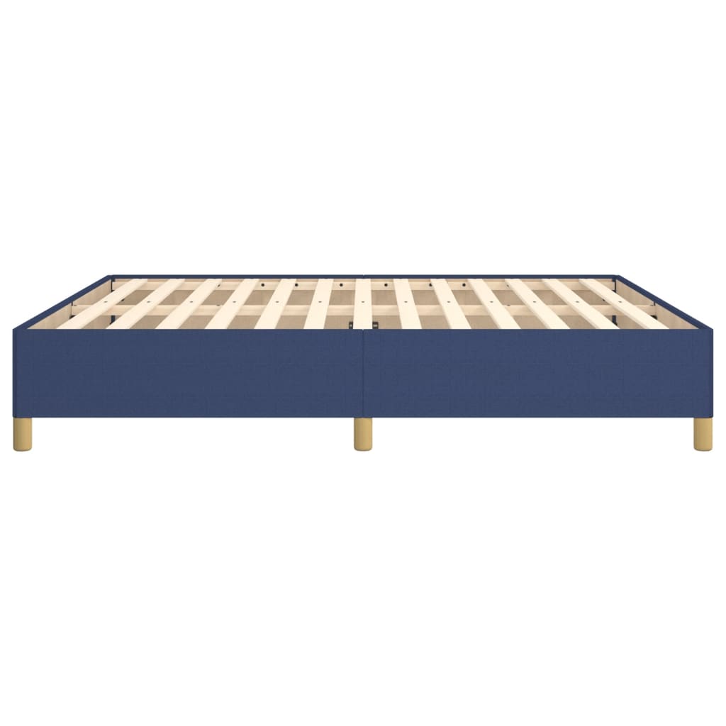Cadru de pat, albastru, 180 x 200 cm, material textil GartenMobel Dekor