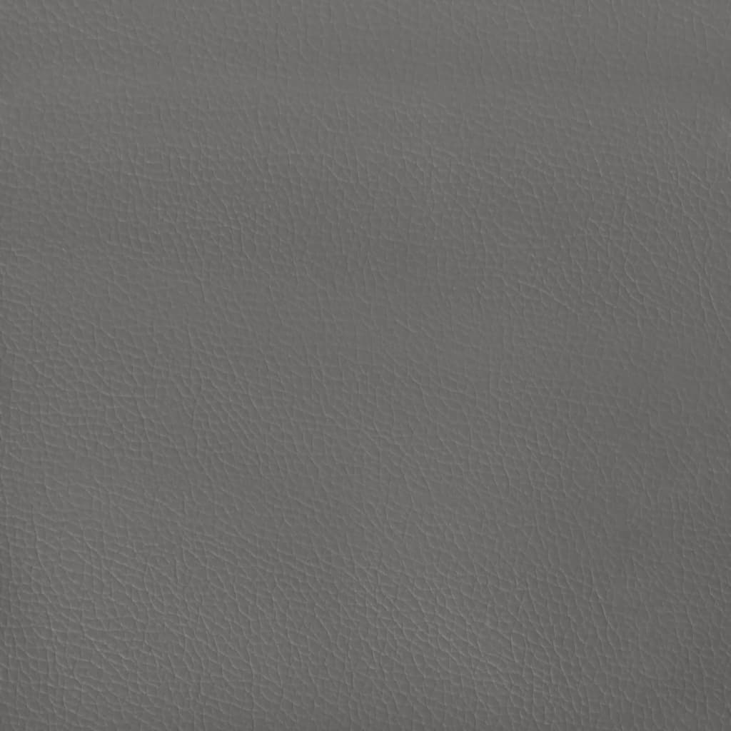 Cadru de pat, gri, 140x190 cm, piele ecologică GartenMobel Dekor