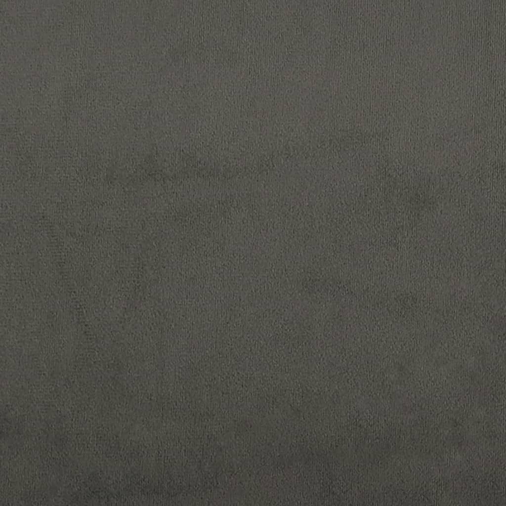 Cadru de pat, gri închis, 140 x 200 cm, catifea GartenMobel Dekor
