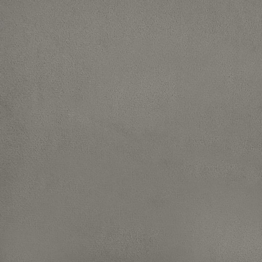 Cadru de pat, gri deschis, 160x200 cm, catifea GartenMobel Dekor