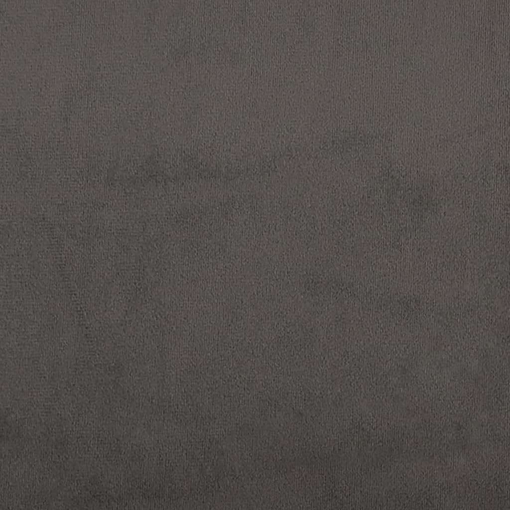 Cadru de pat, gri închis, 160 x 200 cm, catifea GartenMobel Dekor