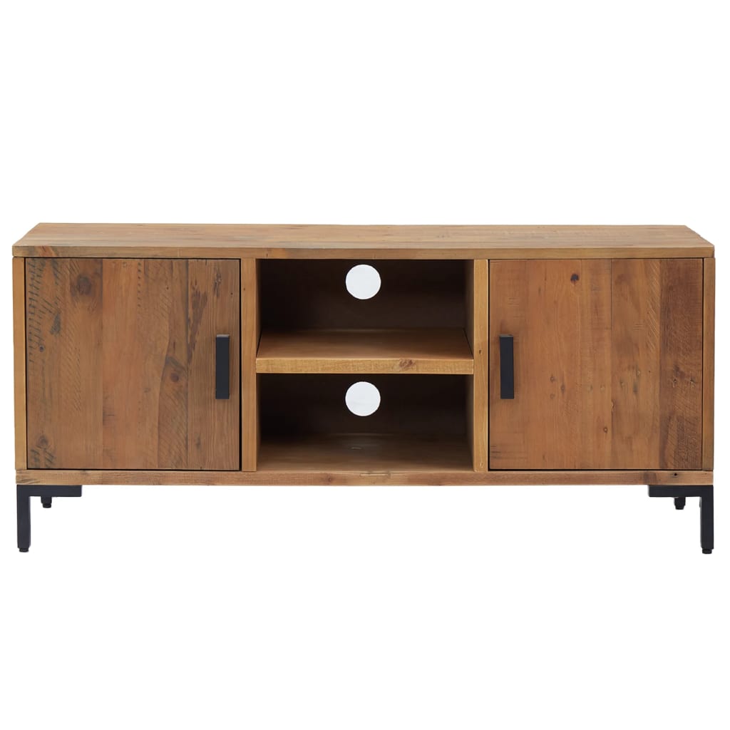 Comodă TV, maro, 110x35x48 cm, lemn de pin masiv GartenMobel Dekor