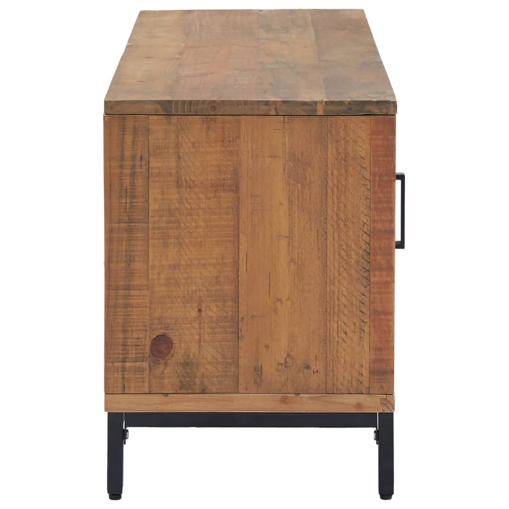 Comodă TV, maro, 110x35x48 cm, lemn de pin masiv GartenMobel Dekor
