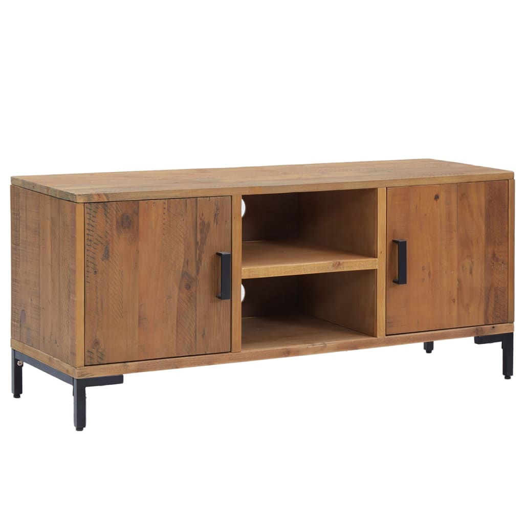 Comodă TV, maro, 110x35x48 cm, lemn de pin masiv GartenMobel Dekor