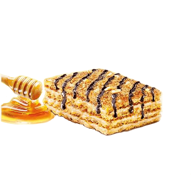 Tort Marlenka clasic cu miere si nuca 100g Handy KitchenServ