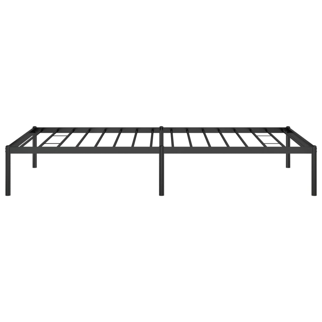 Cadru pat metalic, negru, 100x190 cm GartenMobel Dekor