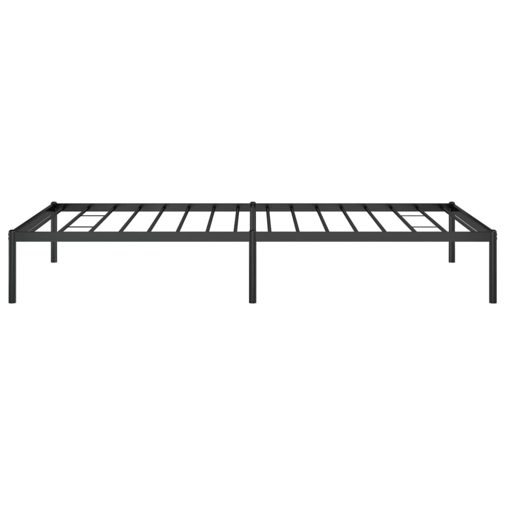 Cadru pat metalic, negru, 100x200 cm GartenMobel Dekor