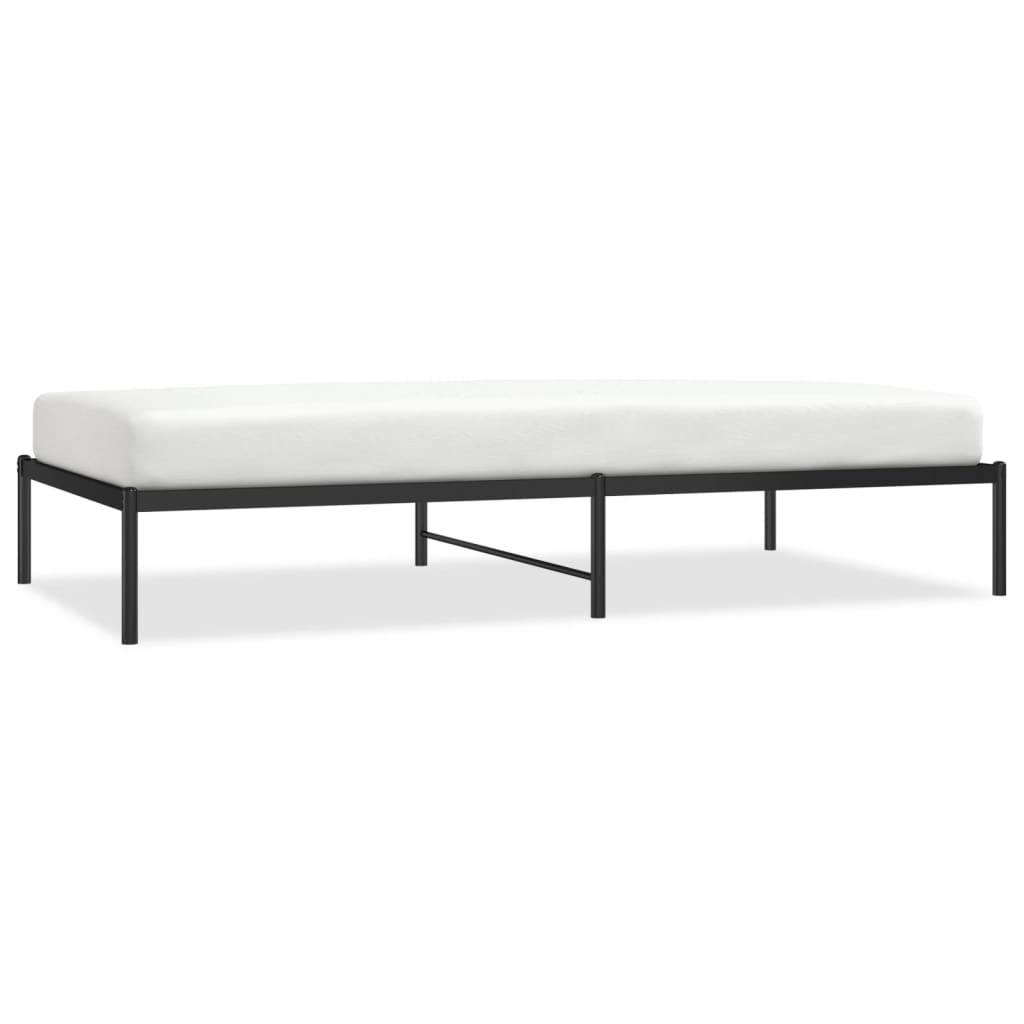 Cadru pat metalic, negru, 107x203 cm GartenMobel Dekor
