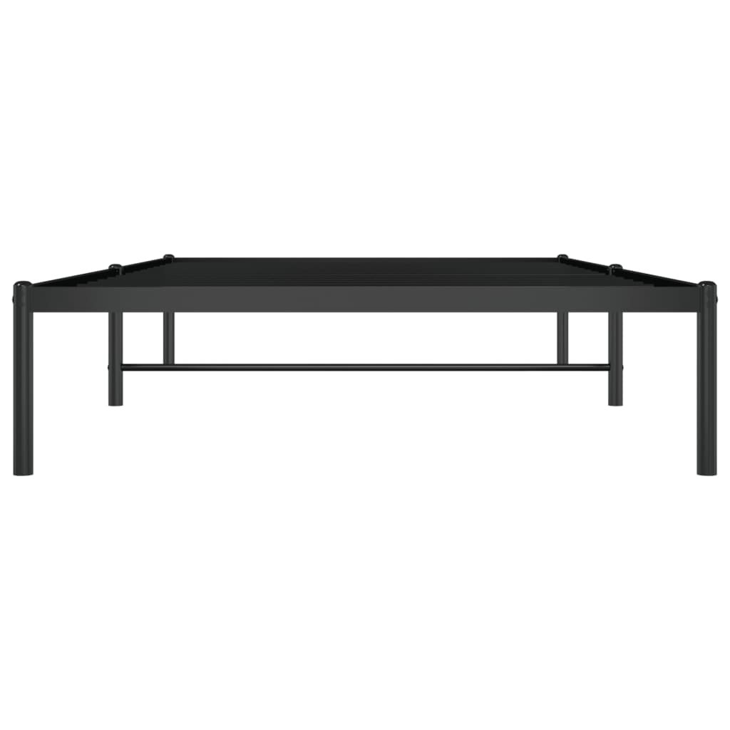 Cadru pat metalic, negru, 107x203 cm GartenMobel Dekor