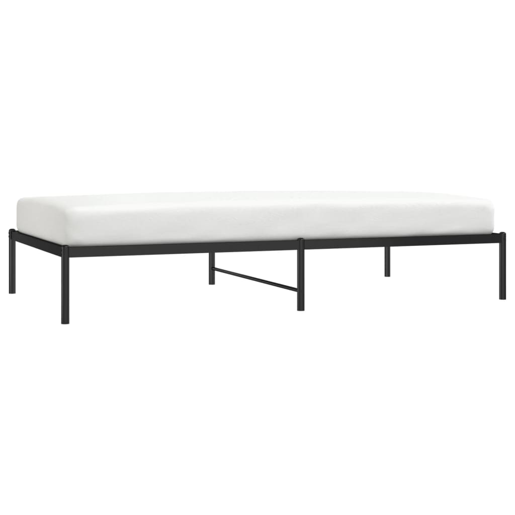 Cadru pat metalic, negru, 107x203 cm GartenMobel Dekor