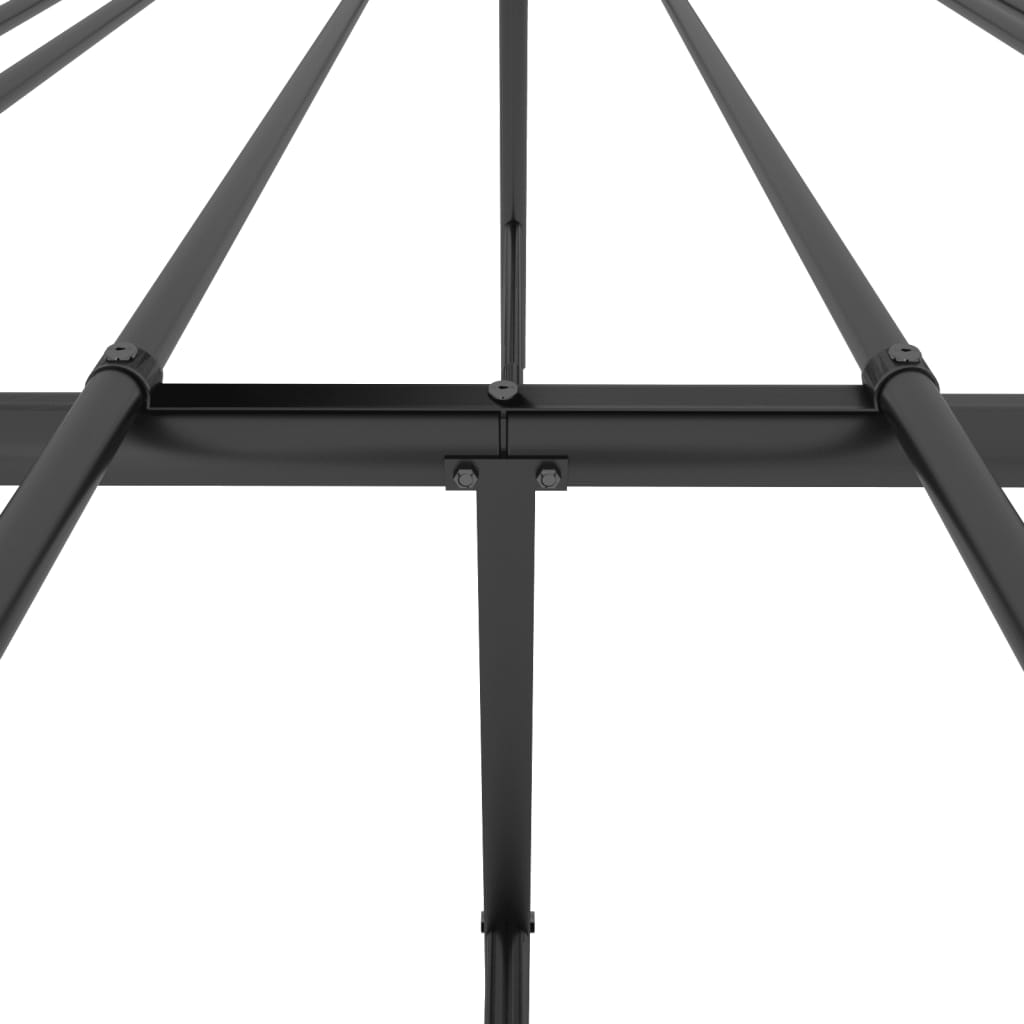 Cadru pat metalic, negru, 140x200 cm GartenMobel Dekor