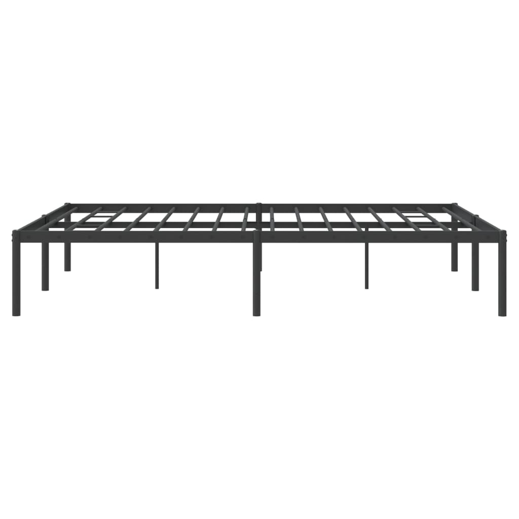 Cadru pat metalic, negru, 140x200 cm GartenMobel Dekor