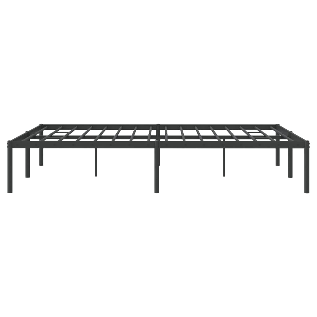 Cadru pat metalic, negru, 160x200 cm GartenMobel Dekor