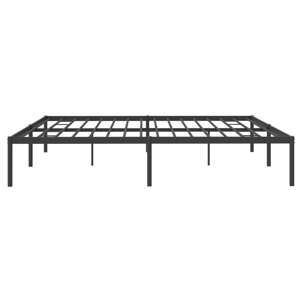 Cadru pat metalic, negru, 183x213 cm GartenMobel Dekor
