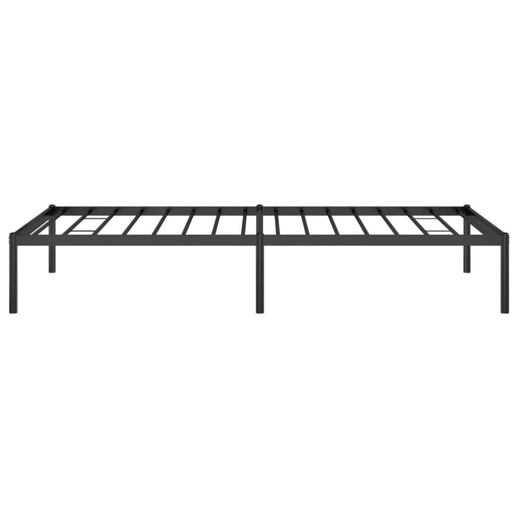 Cadru pat metalic, negru, 90x190 cm GartenMobel Dekor