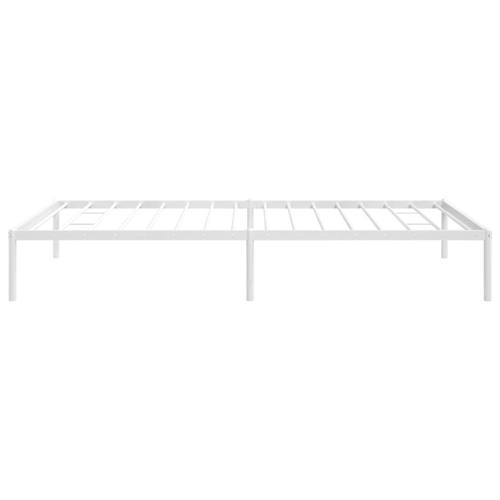 Cadru pat metalic, alb, 107x203 cm GartenMobel Dekor