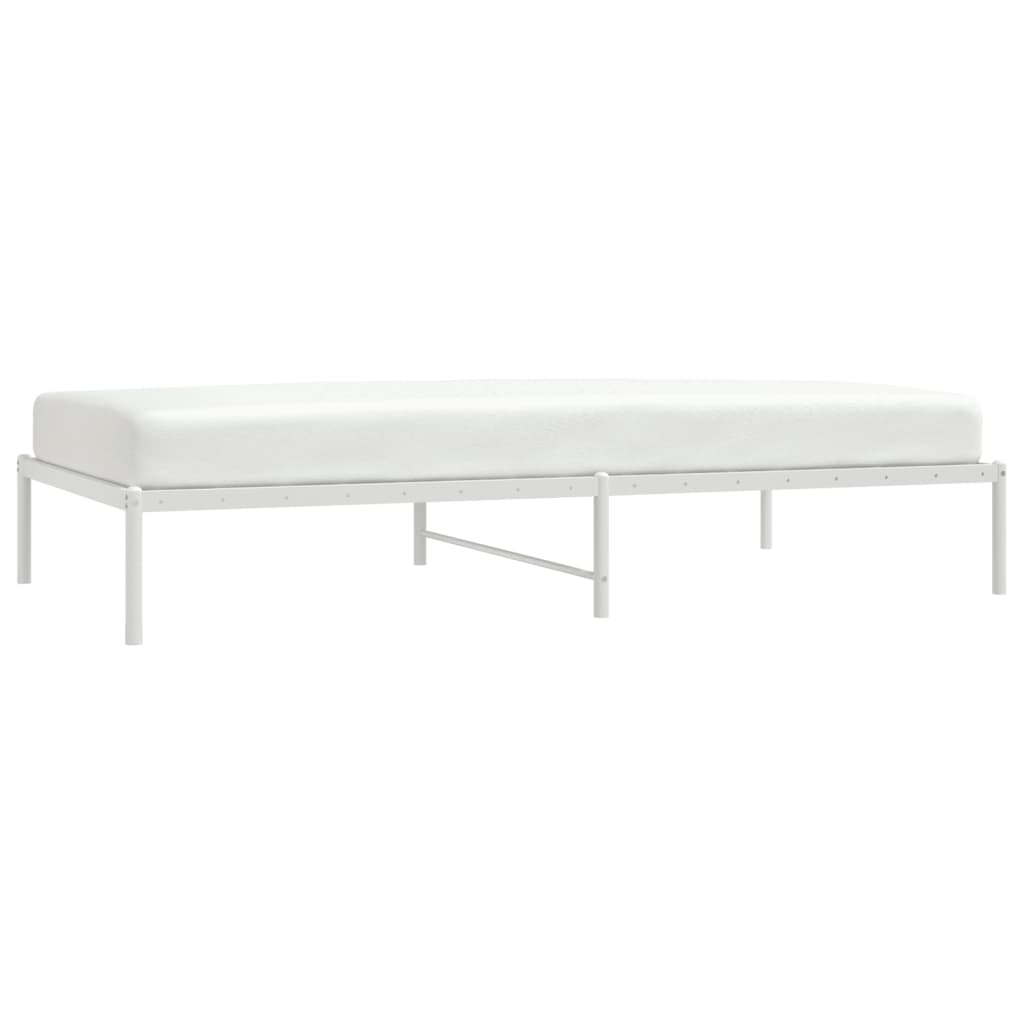 Cadru pat metalic, alb, 107x203 cm GartenMobel Dekor