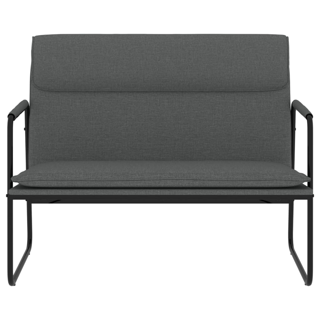 Bancă, gri închis, 100x64x80 cm, textil GartenMobel Dekor