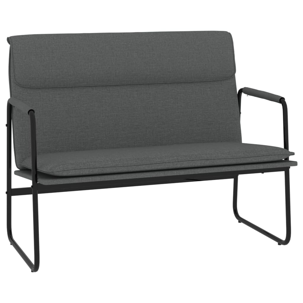 Bancă, gri închis, 100x64x80 cm, textil GartenMobel Dekor