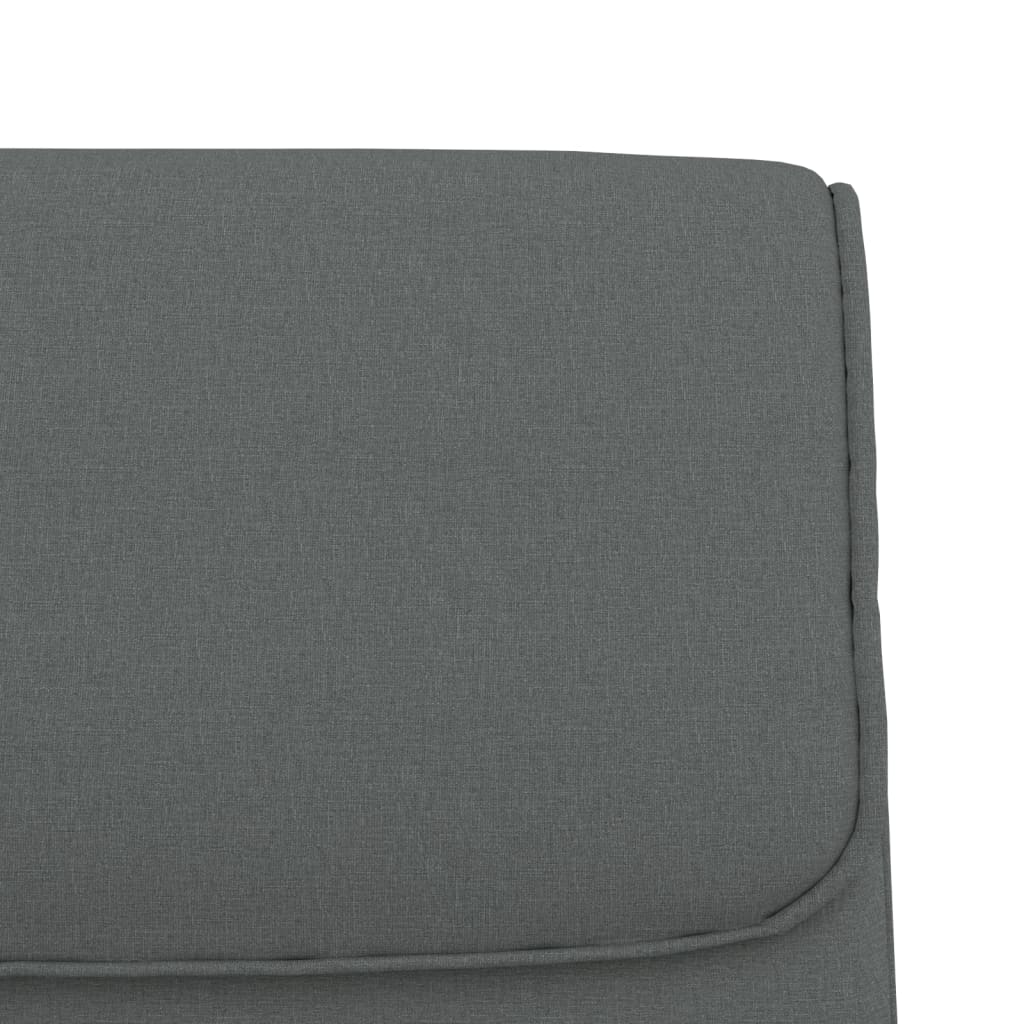 Bancă, gri închis, 100x64x80 cm, textil GartenMobel Dekor