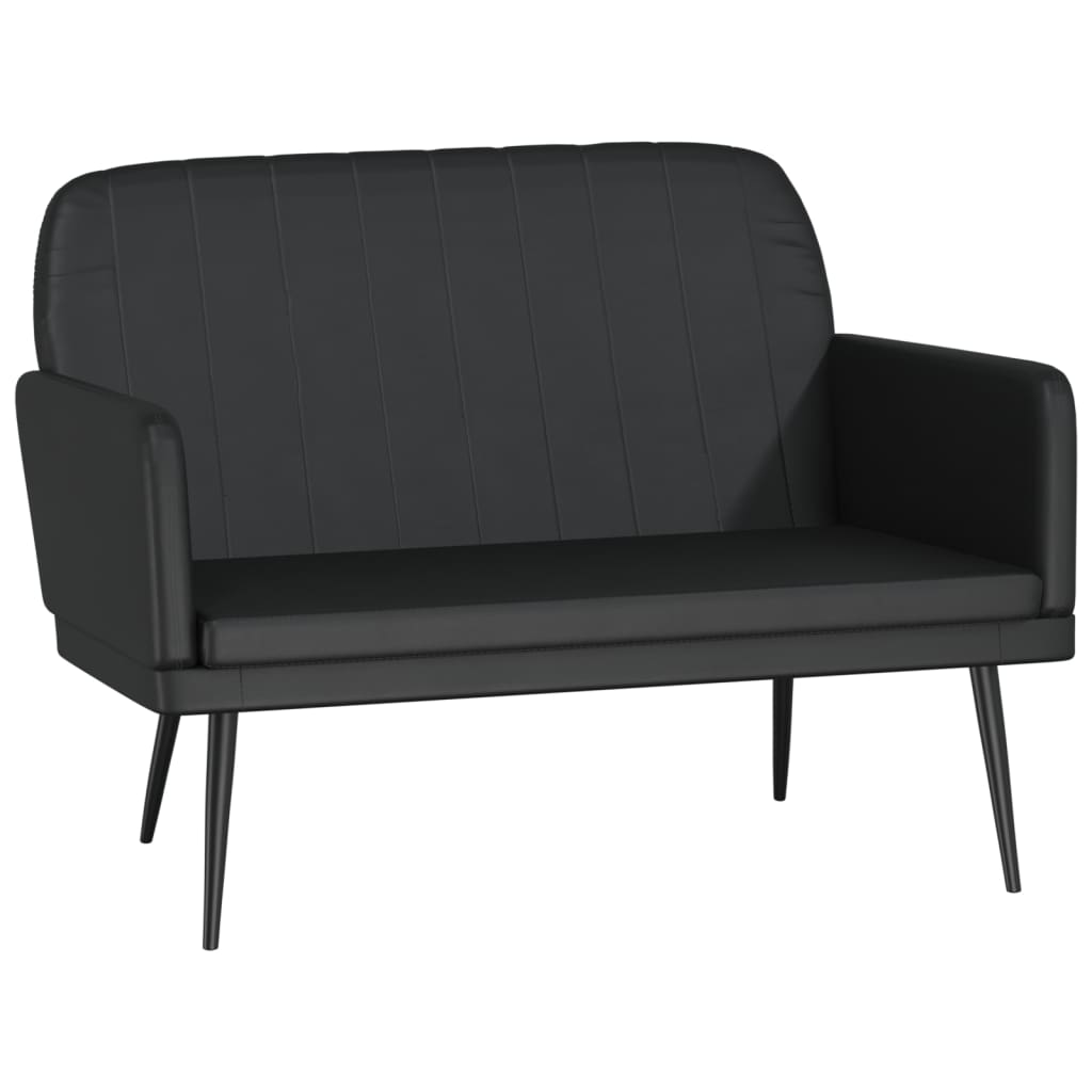 Bancă, negru, 107x80x81 cm, piele ecologică GartenMobel Dekor