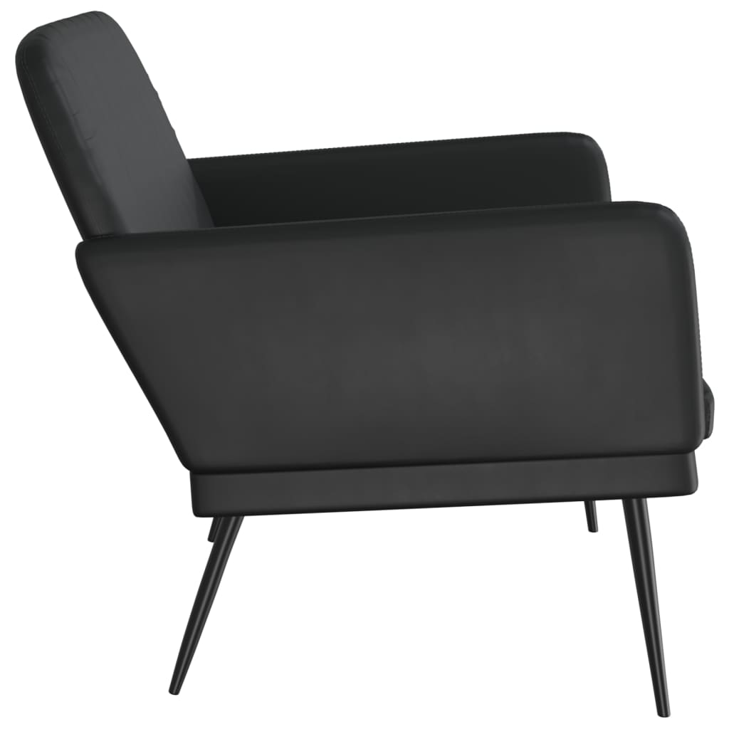 Bancă, negru, 107x80x81 cm, piele ecologică GartenMobel Dekor