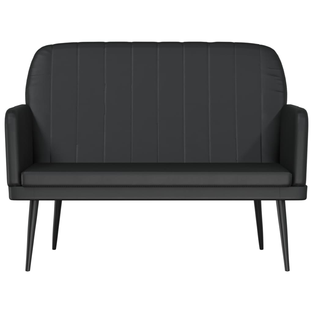 Bancă, negru, 107x80x81 cm, piele ecologică GartenMobel Dekor