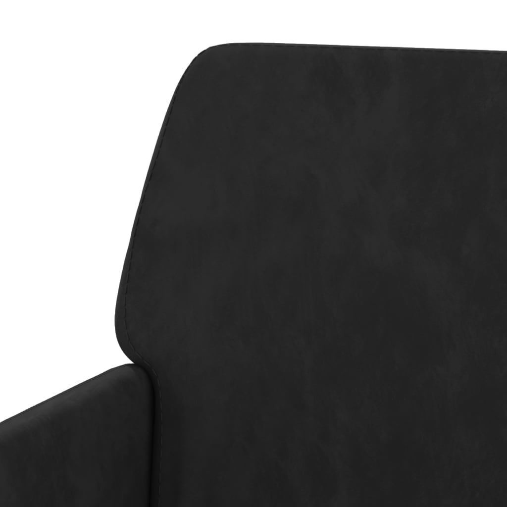 Bancă, negru, 108x79x79 cm, catifea GartenMobel Dekor