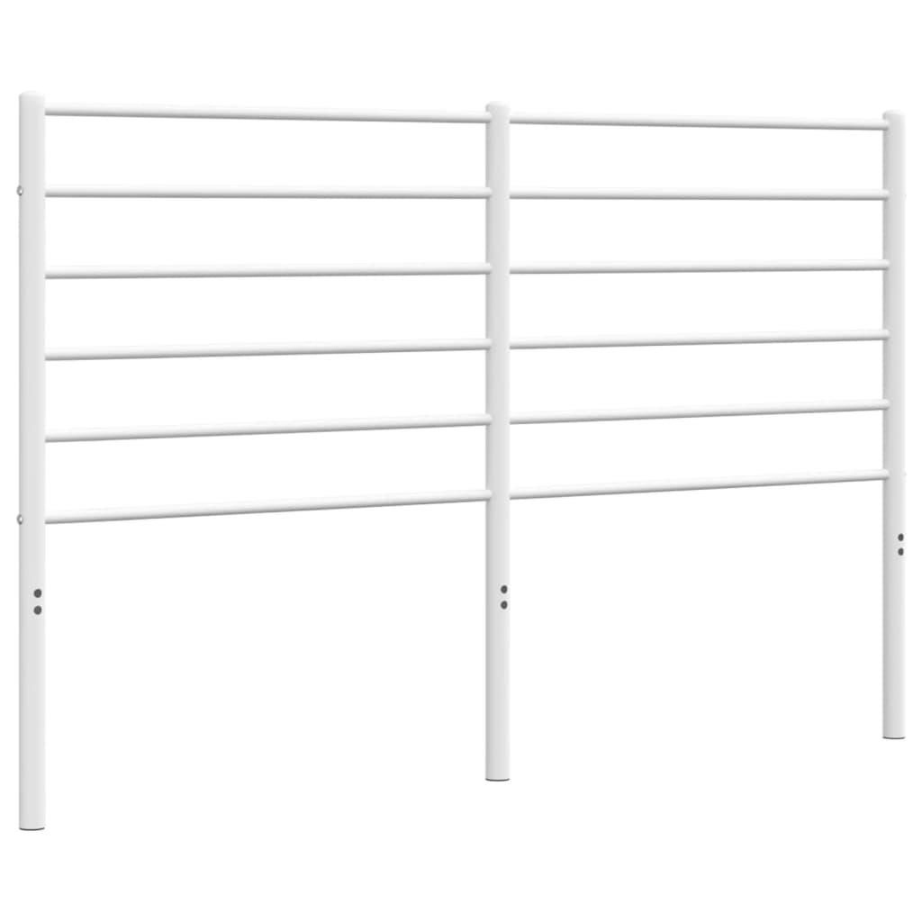 Tăblie de pat metalică, alb, 120 cm GartenMobel Dekor