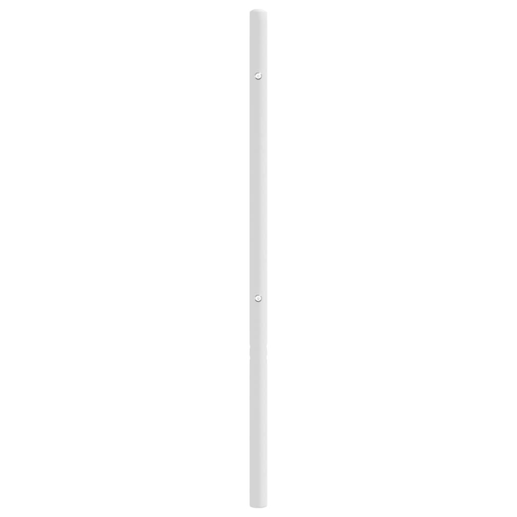Tăblie de pat metalică, alb, 160 cm GartenMobel Dekor