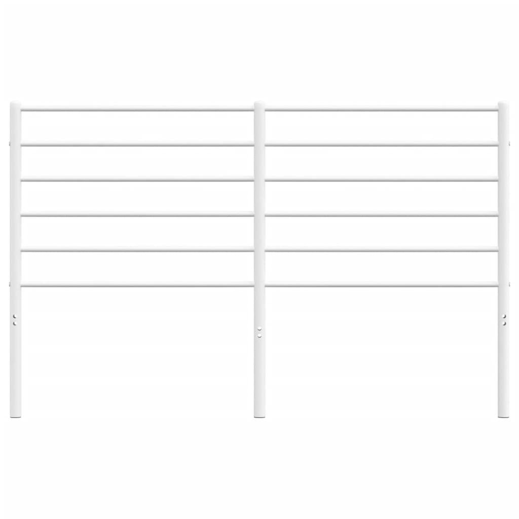 Tăblie de pat metalică, alb, 160 cm GartenMobel Dekor