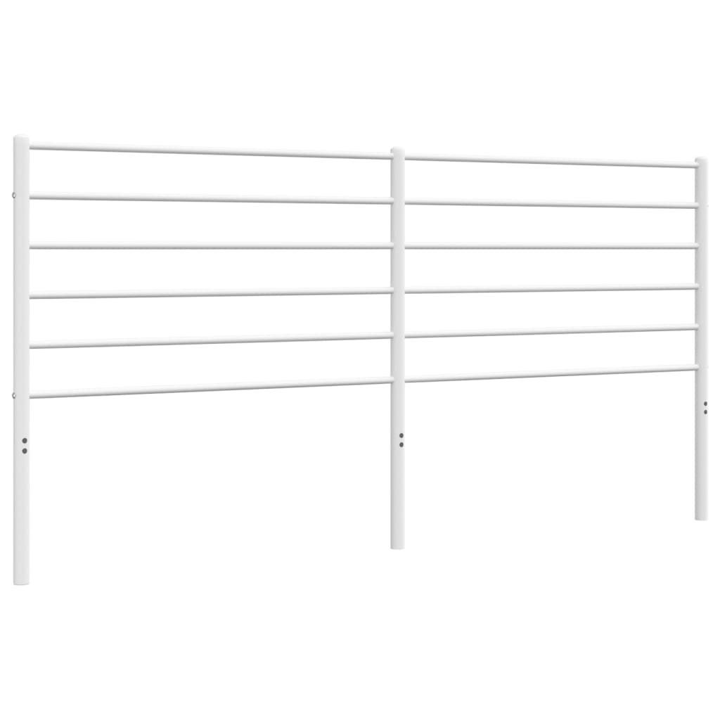 Tăblie de pat metalică, alb, 180 cm GartenMobel Dekor