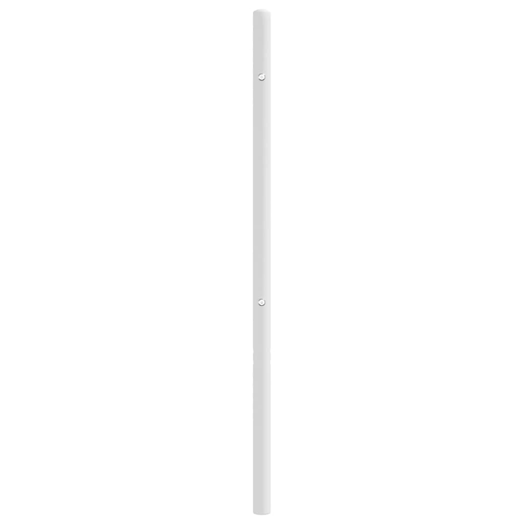 Tăblie de pat metalică, alb, 180 cm GartenMobel Dekor