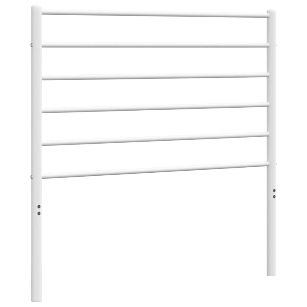 Tăblie de pat metalică, alb, 80 cm GartenMobel Dekor