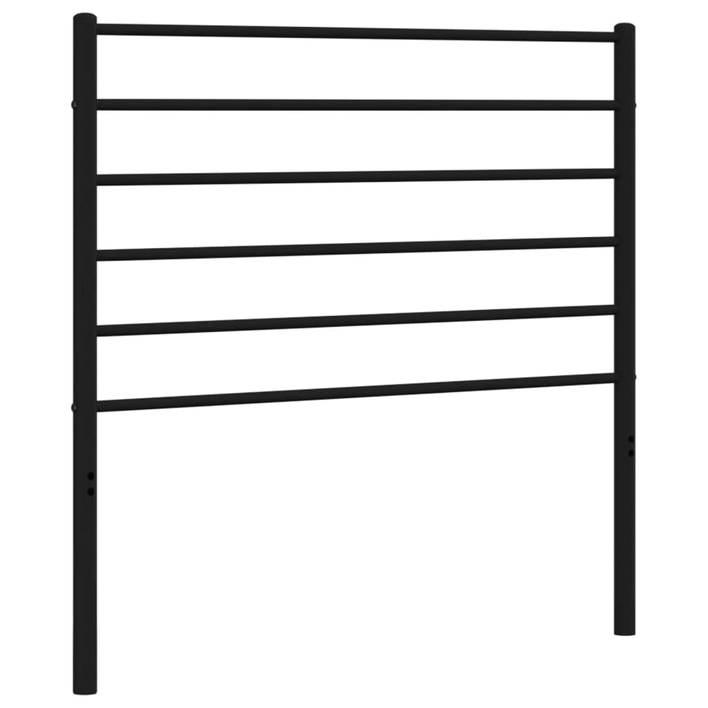 Tăblie de pat metalică, negru, 107 cm GartenMobel Dekor
