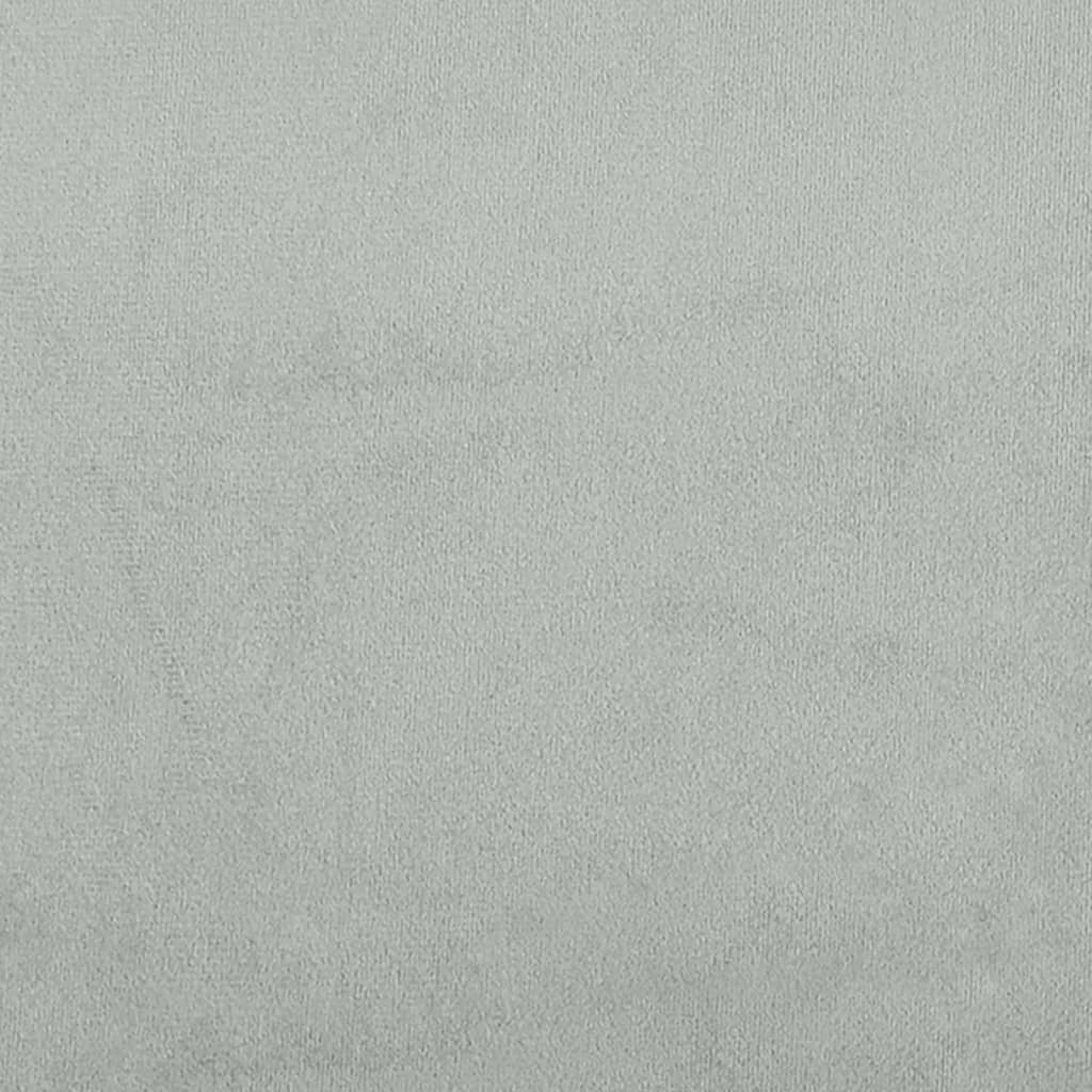 Cadru de pat, gri deschis, 90x200 cm, catifea GartenMobel Dekor